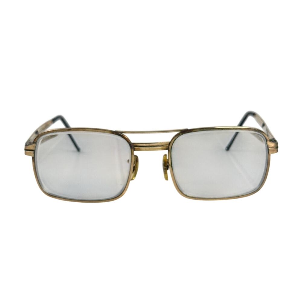 Vintage 60’s SRO Gold 12K Gold Filled Rectangular Eyeglass Frames 5¾”